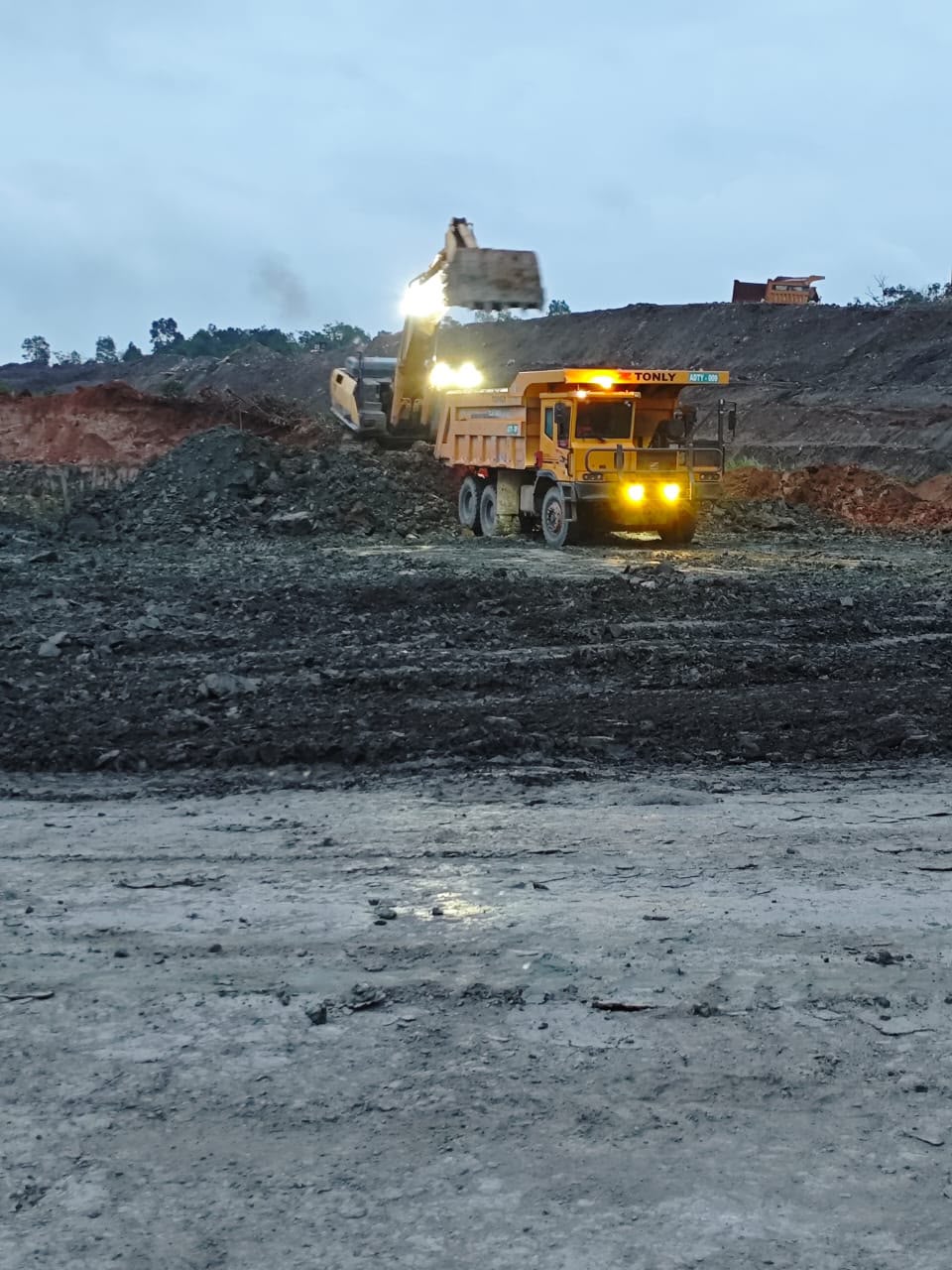 Night Mining Operation